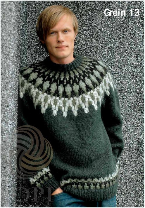 Icelandic sweaters and products - Grein (Branch) Mens Wool Sweater Tailor Made - NordicStore
