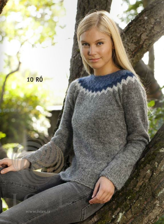 Icelandic sweaters and products - Ró (Calm) Women Wool Sweater Grey Tailor Made - NordicStore