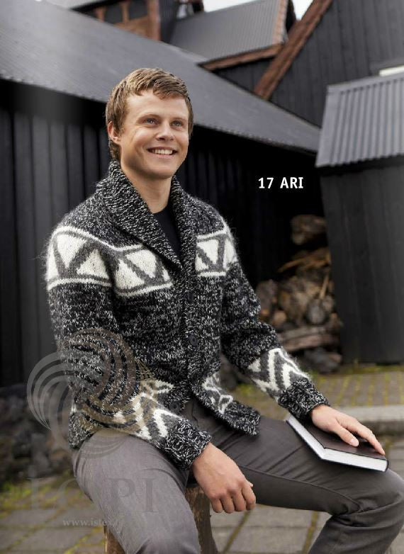 Icelandic sweaters and products - Ari Mens Wool Cardigan Tailor Made - NordicStore