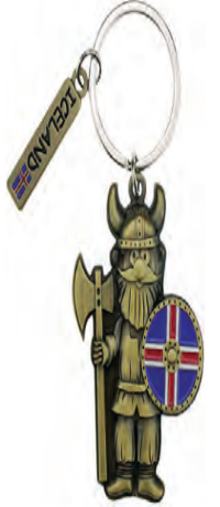 Keyring Viking bronze