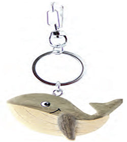 Keyring Wood Whale