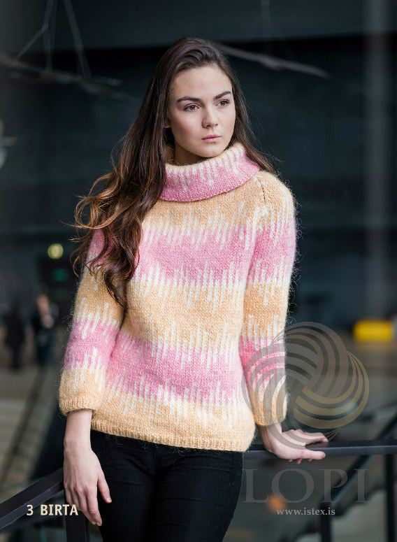 Icelandic sweaters and products - Birta Women Wool Sweater Pink Tailor Made - NordicStore