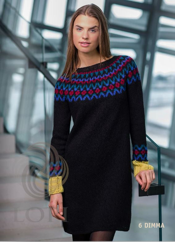 Icelandic sweaters and products - Dimma Women Wool Dress Black Tailor Made - NordicStore