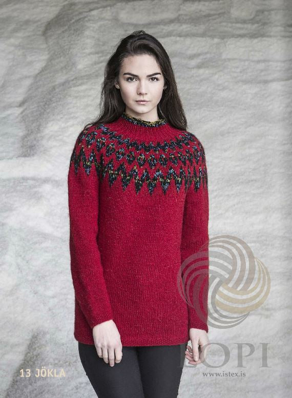 Icelandic sweaters and products - Jökla Women Wool Sweater Red Tailor Made - NordicStore