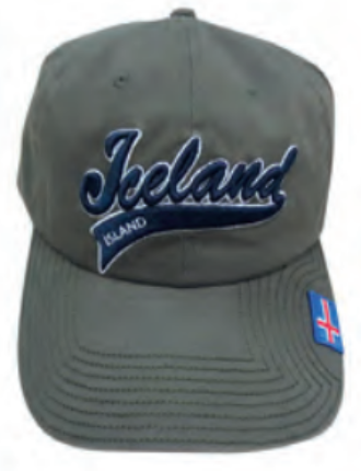 Cap Germent washed style green ICELAND/ÍSLAND