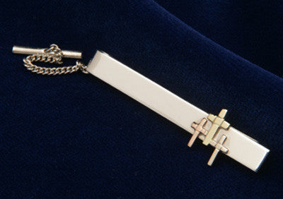 Icelandic sweaters and products - Golden Trinity Silver Tie Clip Jewelry - NordicStore