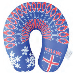 Travel pillow Iceland knitted sweater