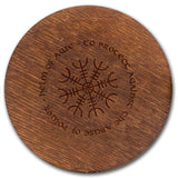 Coaster With Runes Of  Ægishjálmur - Nordic Store