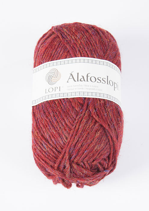 Icelandic sweaters and products - Alafoss Lopi 9962 - ruby red heather Alafoss Wool Yarn - NordicStore
