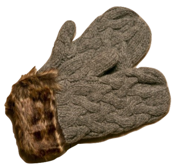 Icelandic sweaters and products - ARN Mittens - Grey Wool Accessories - NordicStore