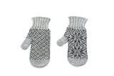 Icelandic sweaters and products - Álafoss Rose Pattern Wool Mittens Wool Mittens - NordicStore