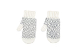 Icelandic sweaters and products - Álafoss Rose Pattern Wool Mittens Wool Mittens - NordicStore