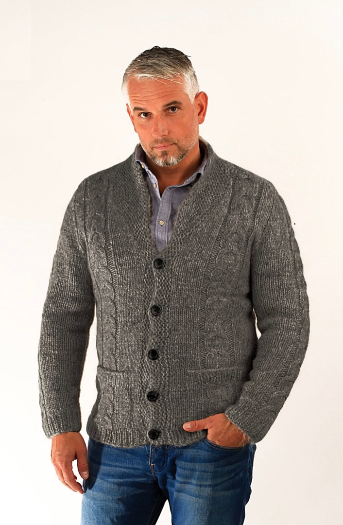 Bjarni Wool Cardigan Grey