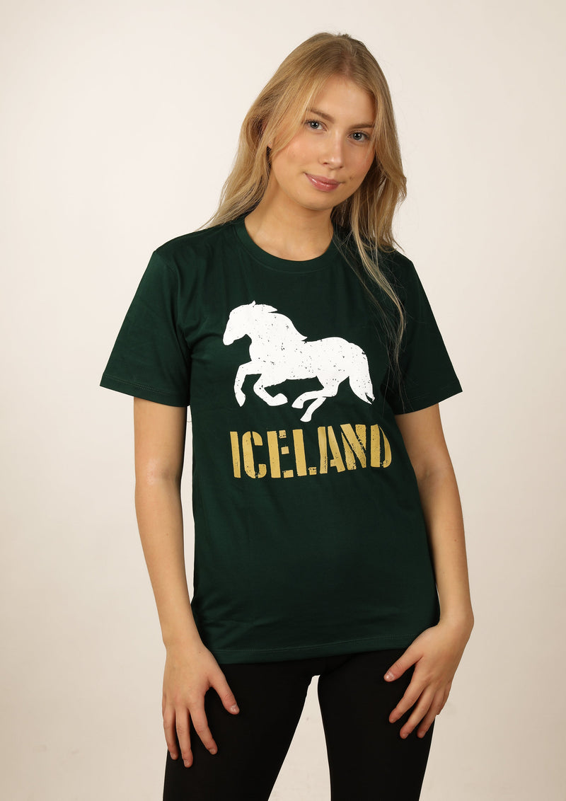 Icelandic sweaters and products - Women's Iceland Horse Tshirts - Shopicelandic.com