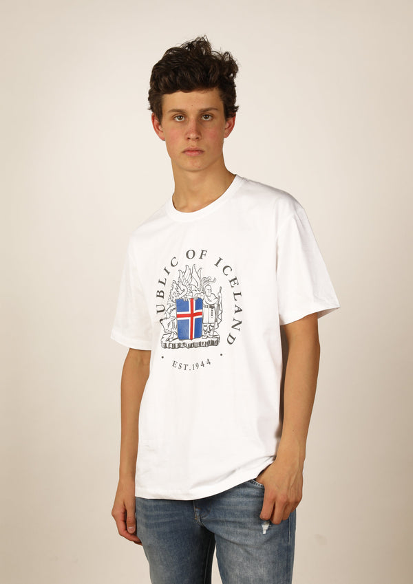 Icelandic sweaters and products - Men's Iceland T-shirt Coat of Arms Tshirts - Shopicelandic.com