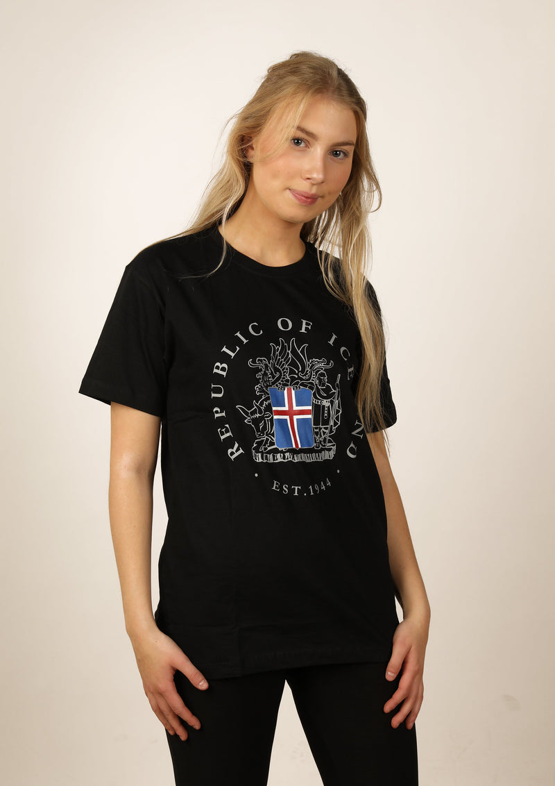 Icelandic sweaters and products - Women's Iceland T-shirt Coat of Arms Tshirts - Shopicelandic.com