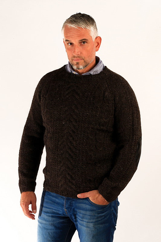 Icelandic sweaters and products - Gudbjartur Wool Sweater Sheep Black Wool Sweaters - NordicStore