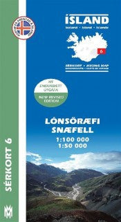 Icelandic sweaters and products - Hiking Map 6 - Lónsöræfi, Snæfell - 1:100.000 Maps - NordicStore