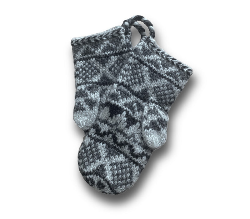 Goa Wool Mittens - Grey