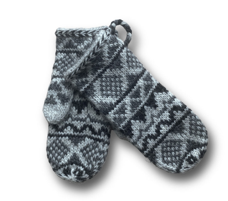 Goa Wool Mittens - Grey