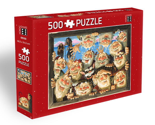 Icelandic sweaters and products - Yule Lads Window-Peepers - Jigsaw Puzzle (500pcs) Puzzle - NordicStore