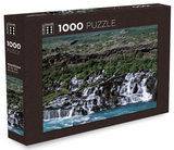 Icelandic sweaters and products - Hraunfossar Waterfalls - Jigsaw Puzzle (1000pcs) Puzzle - NordicStore