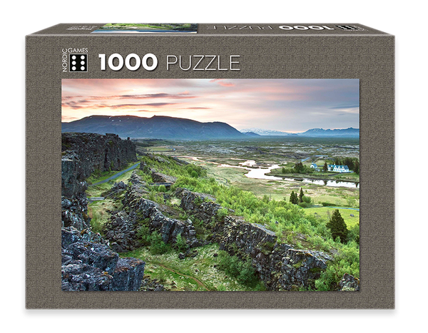 Icelandic sweaters and products - Þingvellir - Jigsaw Puzzle (1000pcs) Puzzle - NordicStore