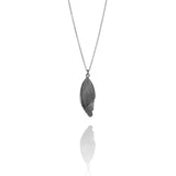 RAVEN NECKLACE oxidized silver