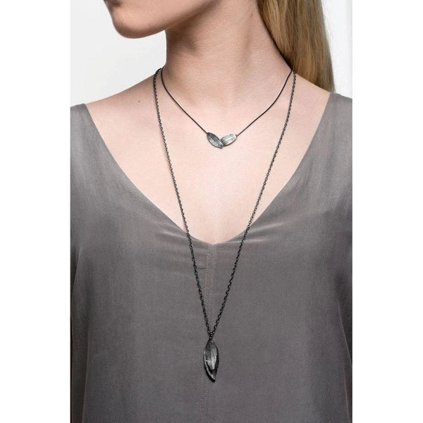 Raven Oxidized Silver Necklace (Raven 211 OX)