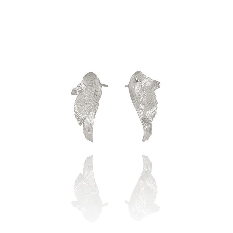 Icelandic sweaters and products - Aurum Swan Earrings Silver (Swan 101) Jewelry - NordicStore