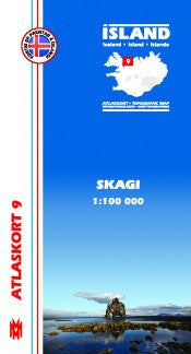 Icelandic sweaters and products - Topographic Map - Skagi Maps - NordicStore