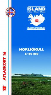 Icelandic sweaters and products - Topographic Map - Hofsjökull Maps - NordicStore