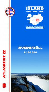 Icelandic sweaters and products - Topographic Map - Kverkfjöll Maps - NordicStore