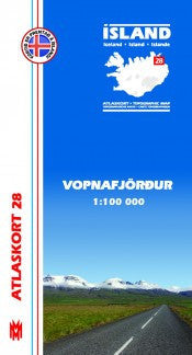 Icelandic sweaters and products - Topographic Map - Vopnafjörður Maps - NordicStore