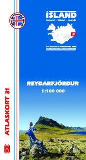 Icelandic sweaters and products - Topographic Map - Reyðarfjörður Maps - NordicStore