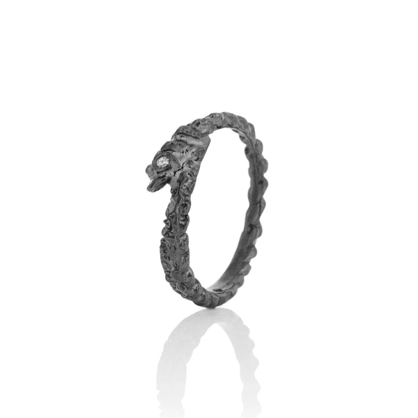 ASTERIAS RING oxidized silver (419 OX)