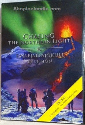 Icelandic sweaters and products - Chasing the Northern Lights & Eyjafjallajökull Eruption (DVD) DVD - NordicStore