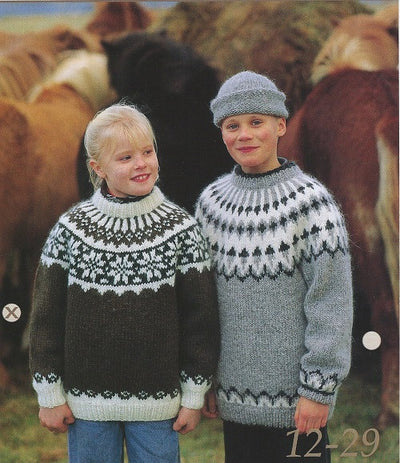 Knitting With Icelandic Wool ハードカバー m3 Hand knitted sweater with Icelandic pattern by SuperTanya