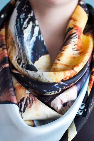 Icelandic sweaters and products - Landmannalaugar Silk Scarf Silk scarves - NordicStore
